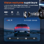 70mai Dashcam Voiture Avant Arriere 4K Omni, 4K+1080P Dash Cam Rotation 360°, Détection Mouvement AI, Camera Voiture Enregistreu