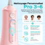 COSLUS Jet Dentaire Hydropulseur Irrigateur Oral: 3 Modes & 18Niveaux, Pic Dentaire Eau pour Orthodontie, Appareil Dentaire, Gen