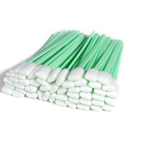 Bâtonnets de Nettoyage en Mousse,Écouvillon en Mousse,50 Pièces Tampons De Nettoyage en Mousse,Cotons-Tiges Anti-Statique,Bâtonn