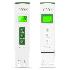 YINMIK Combiné pH Mètre et Testeur TDS Numérique Mesure Précisement la Température de pH TDS EC Testeur pH Piscine avec Affichag