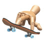 BIGH Fingerboard Professionnel en Bois d'Érable Naturel - Skateboard à Doigts - Petit Finger Skate - Couleur: Fire