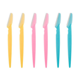 Rasoir à sourcils de sécurité pour le visage - Outil de dermaplaning exfoliant pour femmes et hommes