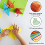 Papier Origami Coloré 100 Feuilles, 20 Couleurs Vives, A4 papier Coloré Papier Double Face Origami Pastel, pour Adultes, Bricola