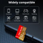 Lot de 2 Carte Mémoire 32 Go avec Adaptateur, Carte Mémoire TF Haute Vitesse, UHS-I, A1, C10, Carte TF pour Tablette/Téléphone/A