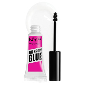 NYX Professional Makeup Colle Fixatrice à Sourcils Teintée, Tenue 16H, Formule Vegan, Fini Naturel, Applicateur Goupillon, The B