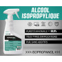 EQM - ECO-301 - Alcool Isopropylique Pur à 99,9% - 750 ML - Nettoyage de composants électroniques, objectifs et écrans - Nettoya