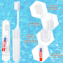 taonganui Lot de 12 brosses à dents de voyage avec dentifrice, pliables, souples, pour voyage, camping, voyages d'affaires