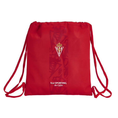 Sac à dos serré par des ficelles Real Sporting de Gijón Rouge