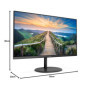 AOC V4 Q24V4EA LED display 60,5 cm (23.8") 2560 x 1440 pixels 2K Ultra HD Noir"