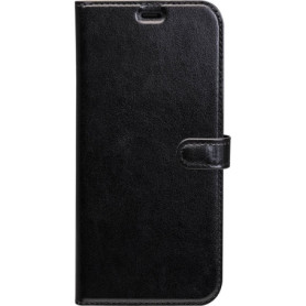 Etui Folio Wallet iPhone 12 mini Noir - Fermeture avec languette aiman