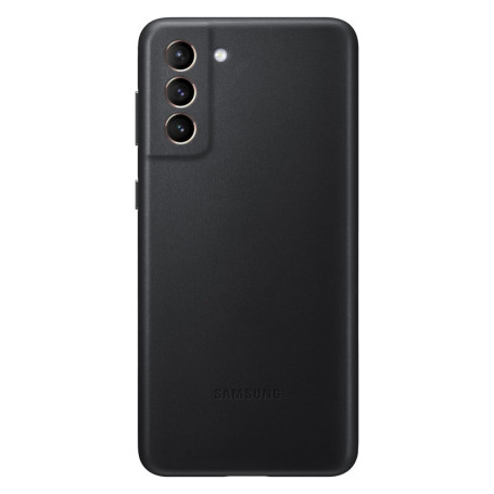 Coque Samsung G S21+ 5G en Cuir Noire Samsung