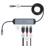 Lindy 43326 station d'accueil Avec fil USB 3.2 Gen 1 (3.1 Gen 1) Type-C Noir, Gris