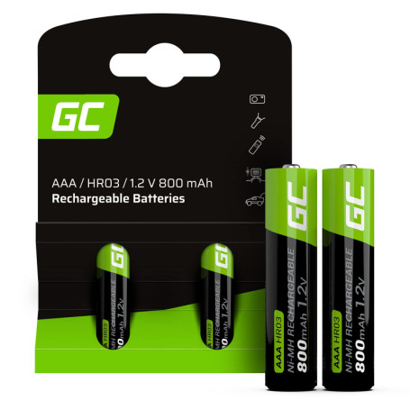 Green Cell GR08 pile domestique Batterie rechargeable AAA Hybrides nickel-métal (NiMH)