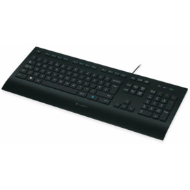 Logitech K280E Pro f/ Business clavier Bureau USB QWERTZ Allemand Noir