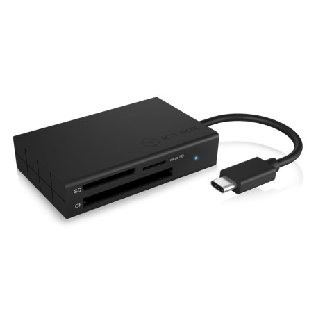 ICY BOX IB-CR401-C3 lecteur de carte mémoire USB 3.2 Gen 1 (3.1 Gen 1) Type-C Noir