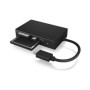 ICY BOX IB-CR401-C3 lecteur de carte mémoire USB 3.2 Gen 1 (3.1 Gen 1) Type-C Noir