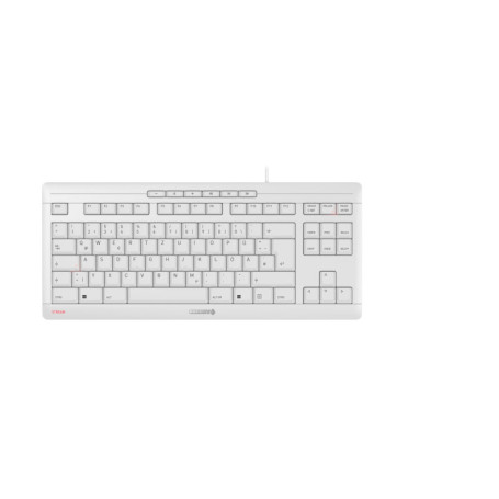 CHERRY STREAM KEYBOARD TKL clavier Universel USB QWERTZ Allemand Blanc