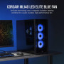 Corsair ML140 LED ELITE Boitier PC Ventilateur 14 cm Noir 1 pièce(s)
