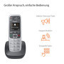 Gigaset E560 téléphone Téléphone DECT Identification de l'appelant Noir, Argent