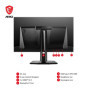 MSI MAG 321UPX QD-OLED écran plat de PC 80 cm (31.5") 3840 x 2160 pixels 4K Ultra HD QDOLED Noir