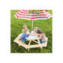 Ensemble Table et Chaises Pinolino Nicki 6 places Bois massif L 162 x P 162 x H 50