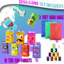 THE TWIDDLERS 13 Pièces Jeu de Fête Chamboule Tout avec Coffret Cadeau pour Enfants & Adultes - 10 Boîtes Conserve Métal & 3 Sac