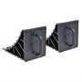 PRO PLUS Cale de Roue Plastique avec poignée Jeu de 2 pièces, Black