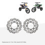GOOFIT Disque de frein 190 mm Remplacement pour 110 cc 125 cc Apollo Dirtbike