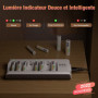 EBL Chargeur de Piles Indépendant 8 Slots, pour Charger 1-8pcs AA AAA Ni-MH Ni-CD Piles Rechargeables, avec Indicateur Intellige