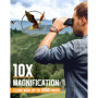 BEBANG Jumelles pour Adultes Puissante 10x42 Jumelles Bak4 Prism, FMC Lentille, Imperméable pour Observation des Oiseaux Voyage 
