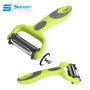 Senven® Éplucheur 3 en 1 – multifonction pour éplucher les pommes de terre, les carottes et divers légumes et fruits, convient p