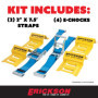 Erickson (ATV Cale de roue et sangle d'arrimage kit