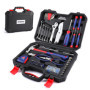 WORKPRO Kit d'Outils pour la Maison 160 Pièces, Mallette à Outils Portable avec Boîte de Rangement, Tournevis, Pinces, Clés, Mar