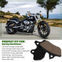 Plaquettes de frein avant et arrière pour Harley-Davidson Road King, Electra Glide, Road Glide, Low Rider, Wide Glide, Super Gli