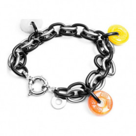 Bracelet Femme Folli Follie BA1B003SK Noir Acier inoxydable (23 cm) 21,99 €