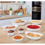 Luminarc - Set de 3 Plats ovales Blanc Smart Cuisine Carine 250°C - Plats à Four en Verre Innovant - Légers et Extra-Résistants 