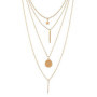 Jovono Bohemia multicouche dames collier avec pentagramme et chaînes pendentif chaînes de collier de modèle pour les femmes