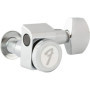 Fender Mécaniques Bloquantes pour Guitare Electrique Stratocaster / Telecaster, Tige Courte, Lot de 6, Chrome