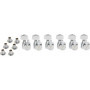 Fender Mécaniques Bloquantes pour Guitare Electrique Stratocaster / Telecaster, Tige Courte, Lot de 6, Chrome
