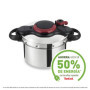 Tefal Clipso Minut Easy Pressure Cooker, Stainless Steel, 6 Litre