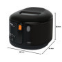 Tefal FF1608 Simply One Friteuse électrique, capacité XL pour jusqu'à 1,2 kg de frites, système de paroi de refroidissement excl