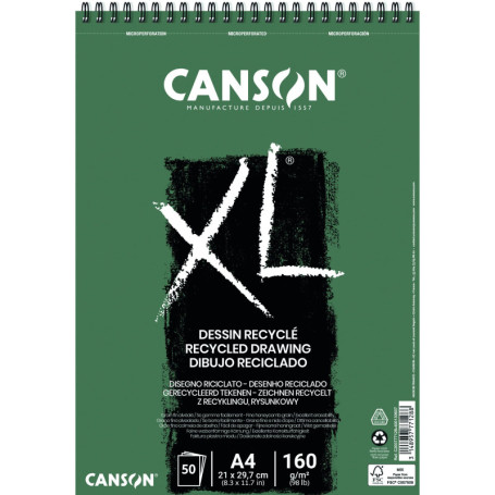 CANSON Bloc croquis "XL RECYCLED", format A4