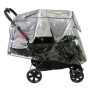 Bambisol Habillage de Pluie pour Poussette Double avec Canopy Transparent
