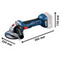 Bosch Professional System meuleuse angulaire GWS 18V-7 (Ø disque 125 mm, capot protection, poignée supplém., flasque de serrage,
