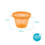 dBb Remond Petit Pot Conservation Bébé, Boîte Conservation Alimentaire, Pot Bébé Repas – Boîte Congélation, Lot de 6 pots x 120 