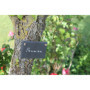 La Cordeline 3 ETIQUETTES ARDOISE NATURELLE A SUSPENDRE 7 X 10CM + 1 CRAYON CRAIE, 0,5x7x10 cm