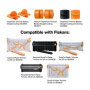 Fiskars Lames TripleTrack titanium originales pour massicots, 2 unités, Coupe droite, High Profile Titanium, Orange, 1004677