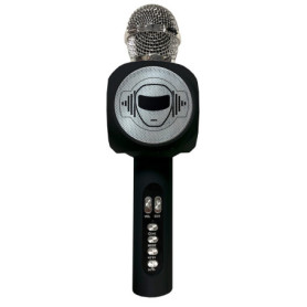 Lexibook, Microphone sans Fil avec Enceinte et lumières, Bluetooth®, Fonction Changement de Voix, Effets Lumineux, Port Micro SD