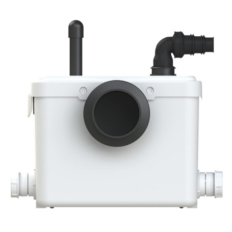 Aquasani 3 - Broyeur WC Adaptable avec Connexions pour Douche, Lavabo et Bidet, Installation Facile, Relevage 3m Vertical, 30m H