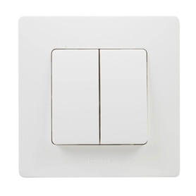 Legrand 396471 Commutateur double NL BL MONOBLOC